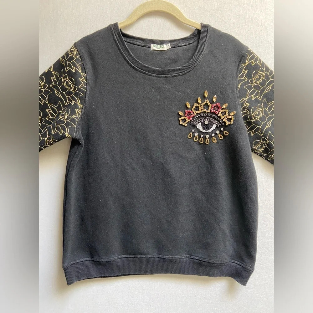 Kenzo Jeweled Eye Sweater